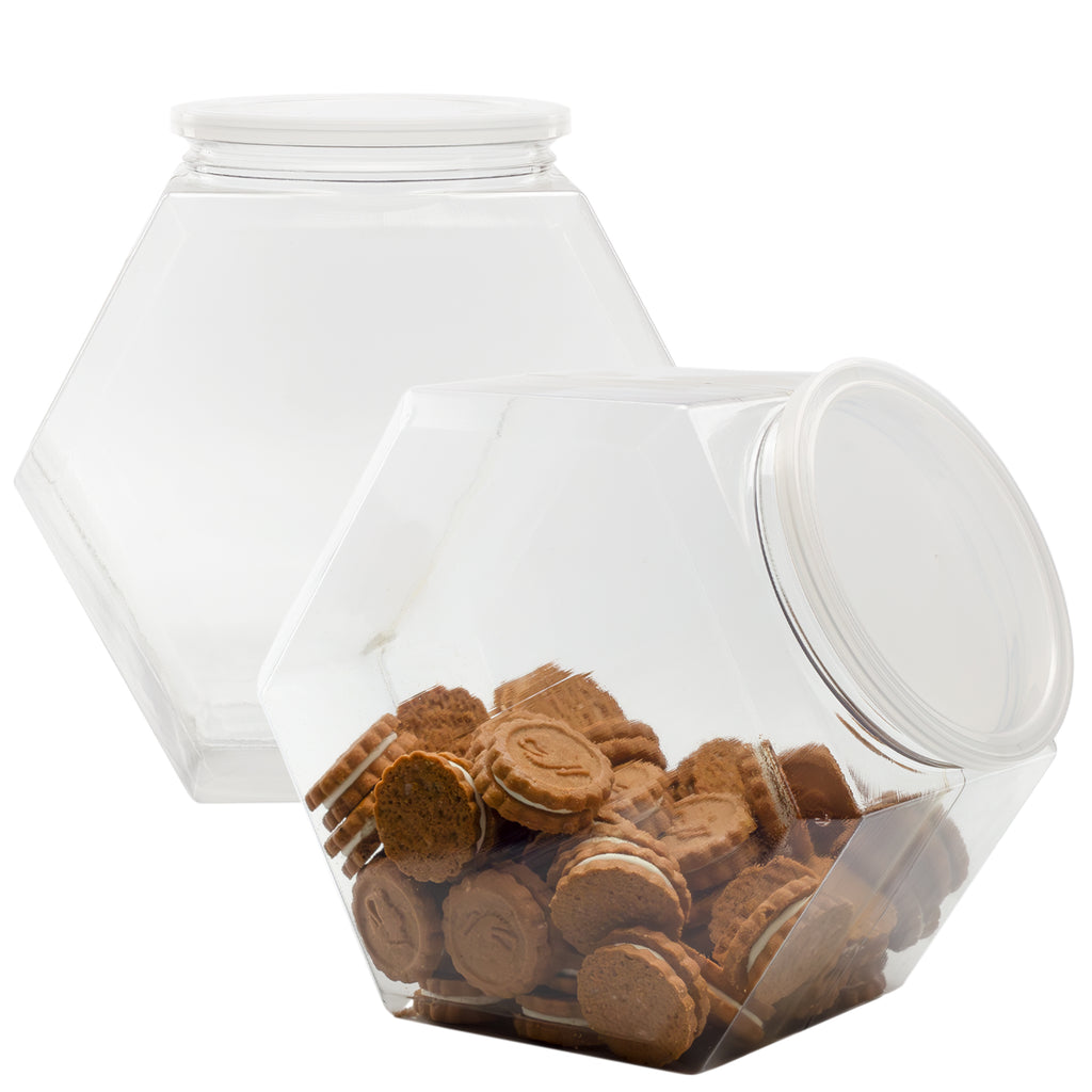 Gallon Plastic Container Candy Jars (2-Pack) - CBKit014