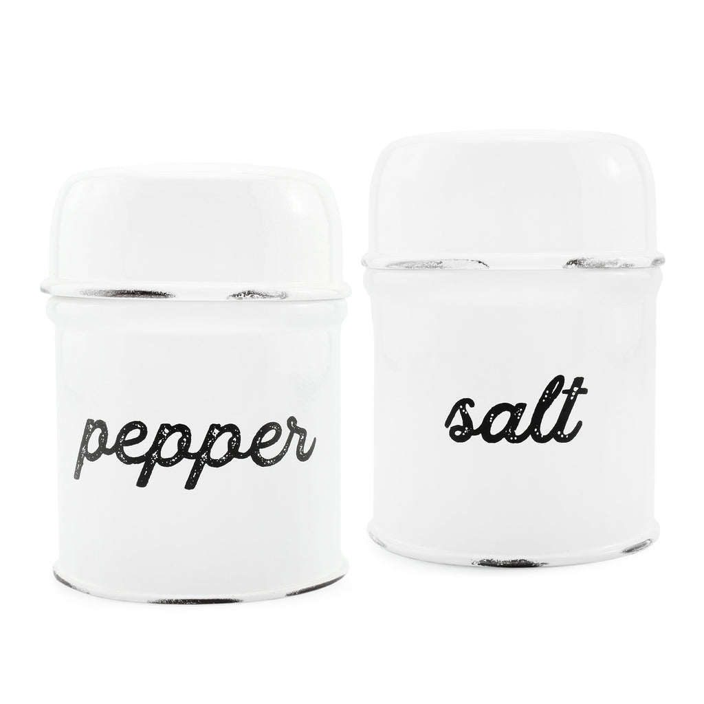 Farmhouse Salt and Pepper Shaker Set (White, Case of 30 Sets) - 30X_SH_1609_CASE