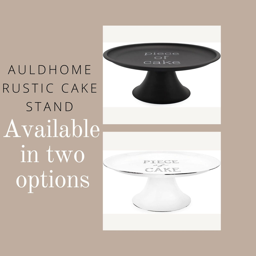 Rustic White Enamel Cake Stand (Case of 8) - 8X_SH_1611_CASE