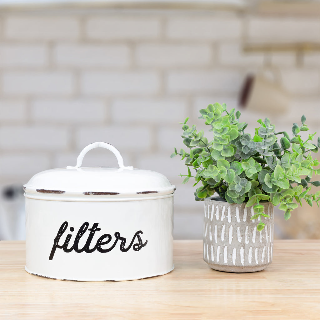 Basket Coffee Filter Holder (White) - sh1619ah1Filtr