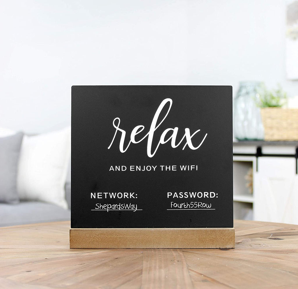WiFi Password Sign for Home or Business - sh1704rmdDcr0