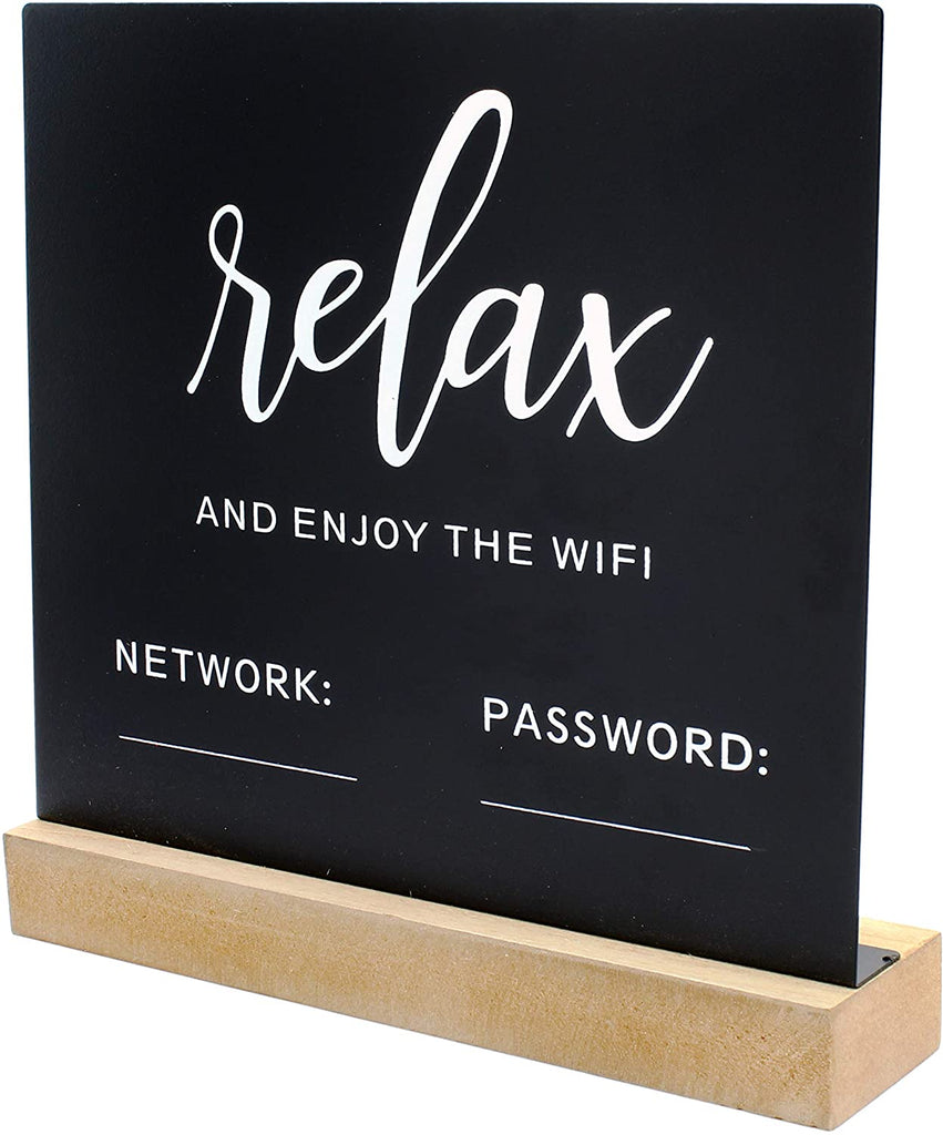 WiFi Password Sign for Home or Business - sh1704rmdDcr0