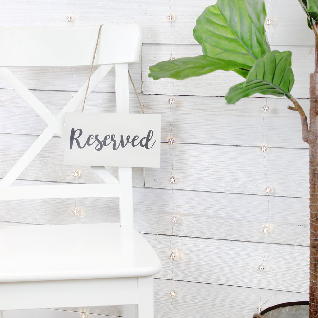 Hanging Wooden Reserved Signs (Case of 90) - SH_1729_CASE