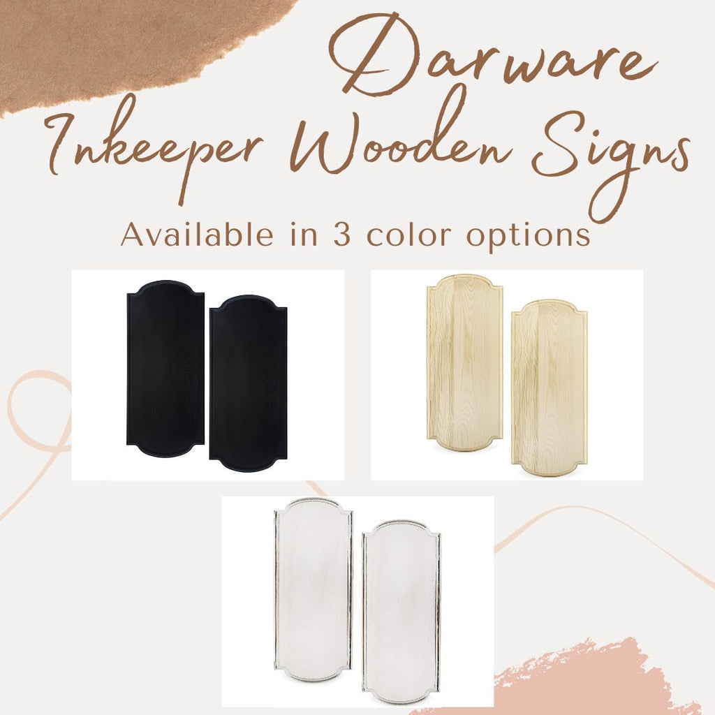 Innkeeper Wooden Signs (2-Pack, Natural Unfinished) - sh1724dar0pln