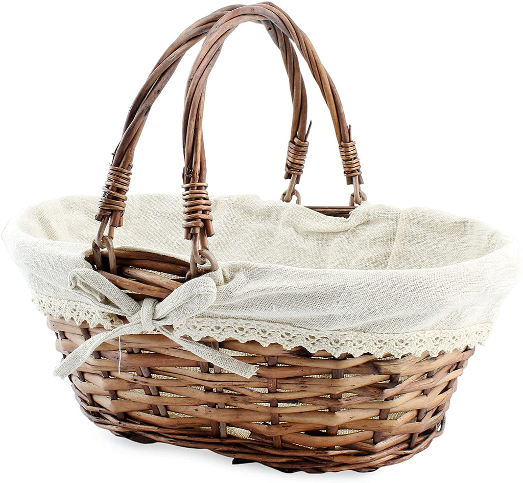 Wicker Basket with Handles (Case of 20) - SH_1740_CASE