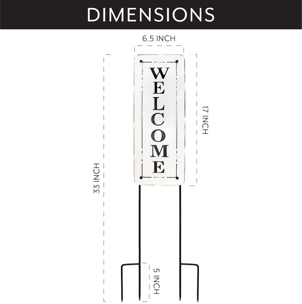 Metal Outdoor Welcome Sign (Case of 12) - SH_1754_CASE