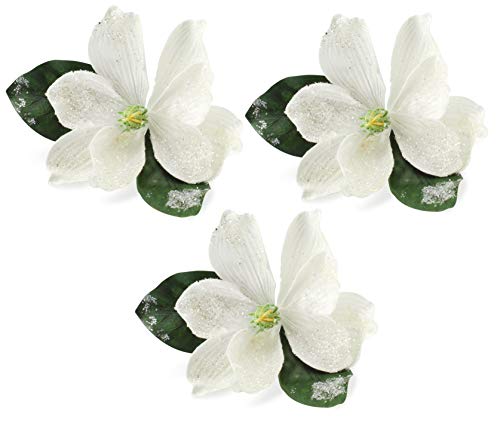 Magnolia Floral Picks (3-Pack, White) - sh1790ah1White
