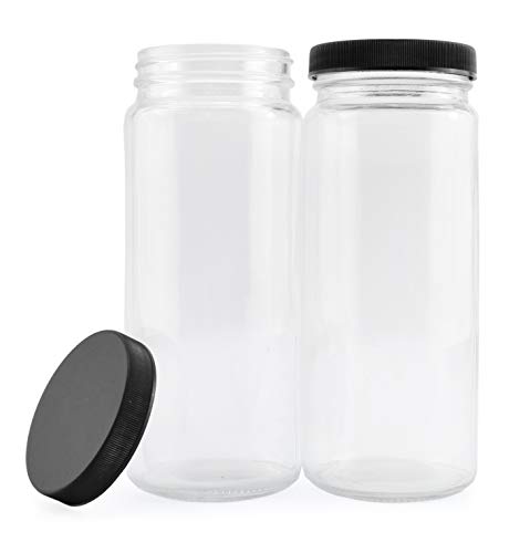 16oz Glass Juice Jars (12-pack) - sh1813cb012pk