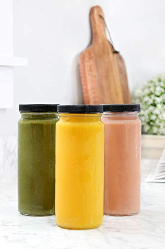 16oz Glass Juice Jars (12-pack) - sh1813cb012pk