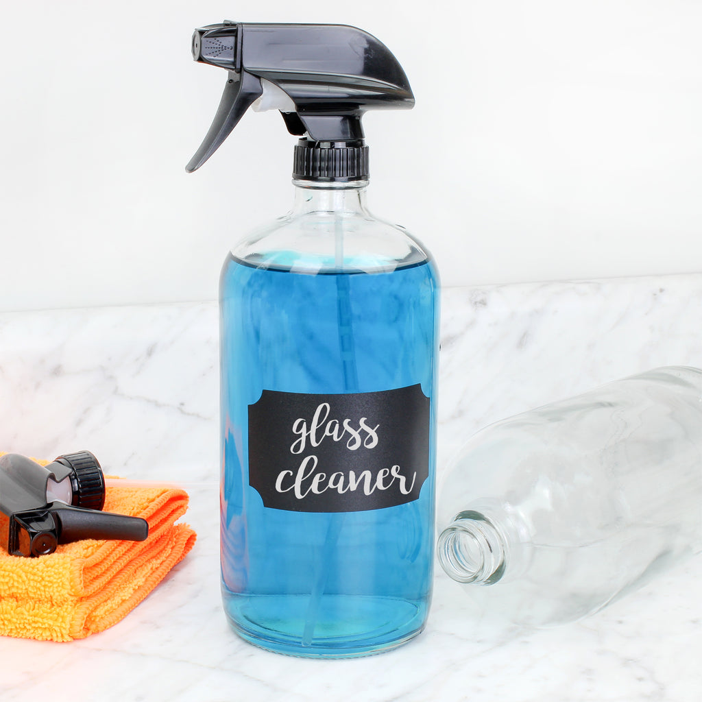 32oz Glass Spray Bottles (2-Pack, Clear) - sh1784cl32oz