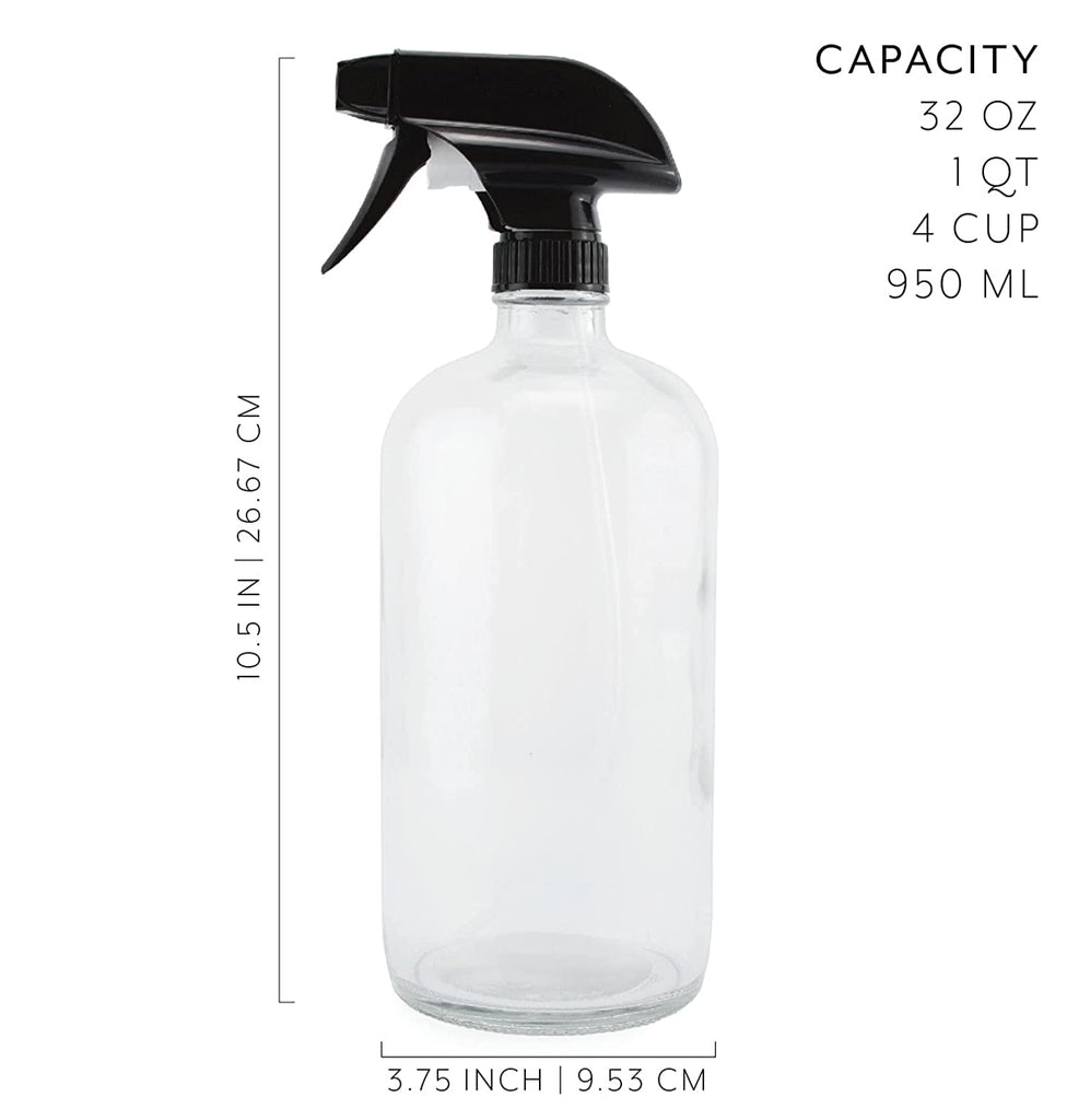 32oz Glass Spray Bottles (2-Pack) - 32ozSPRAY