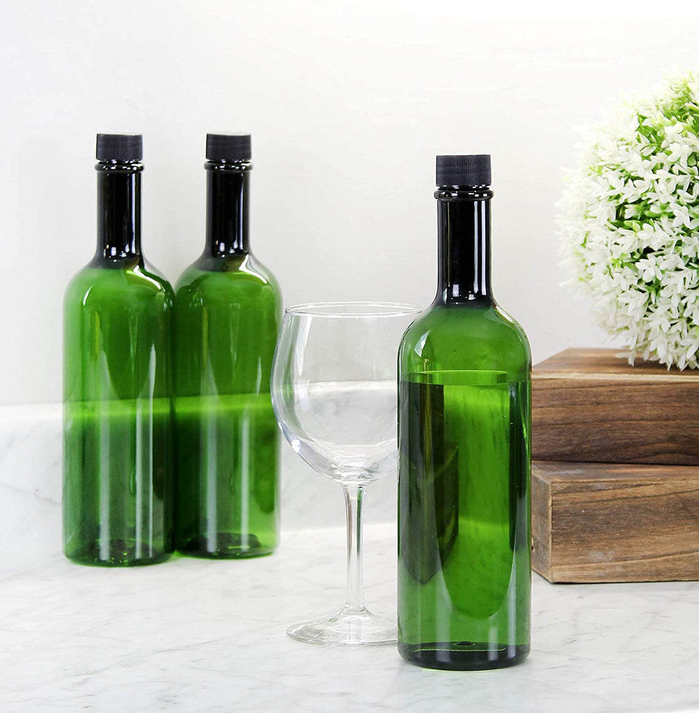 Plastic Wine Bottles (10-Pack, Green) - sh1799cb0Green