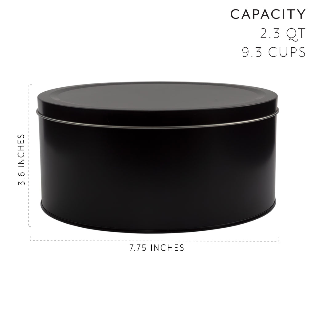 Black Chalkboard Cookie Tins (Set of 2) - sh1806Dcr0Tins