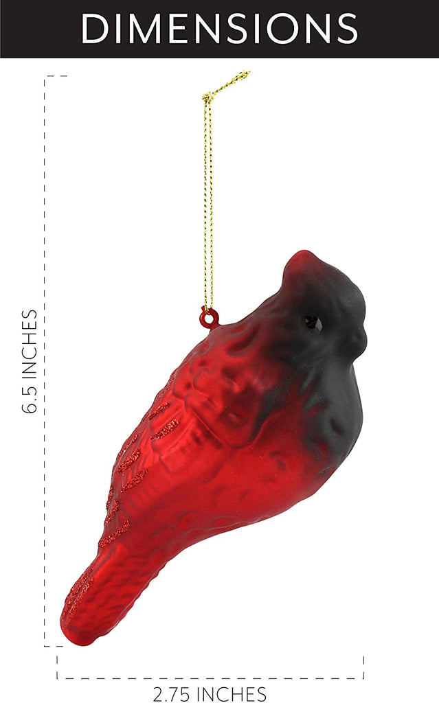 Glass Cardinal Christmas Ornaments (6-Pack) - sh1817rmdDcr0