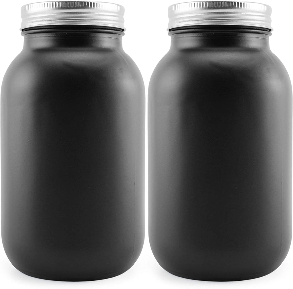 Black Chalkboard Mason Jars (Case of 24) - 12X_SH_1836_CASE