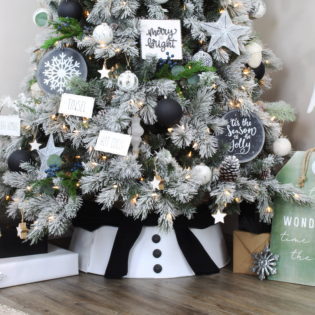 Rustic Signs Christmas Ornaments (White, Case of 12 Sets) - 12X_SH_1794_CASE