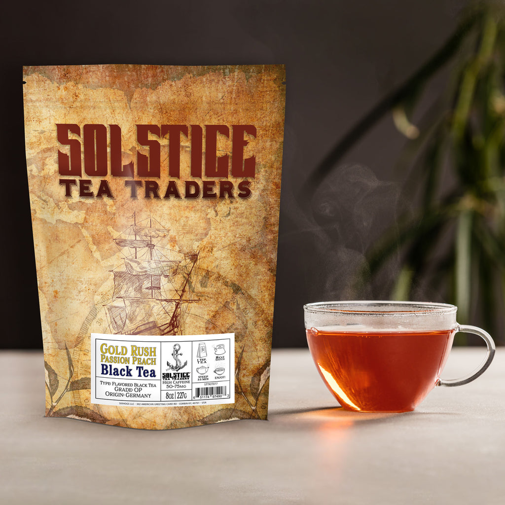 Gold Rush Passion Peach Loose Leaf Tea (8 Oz Bulk Bag) - STTKit077