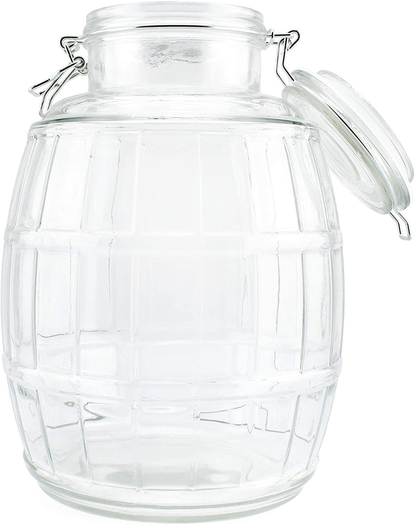 Gallon Glass Barrel Jar - sh1837dar0GalBarrelJar