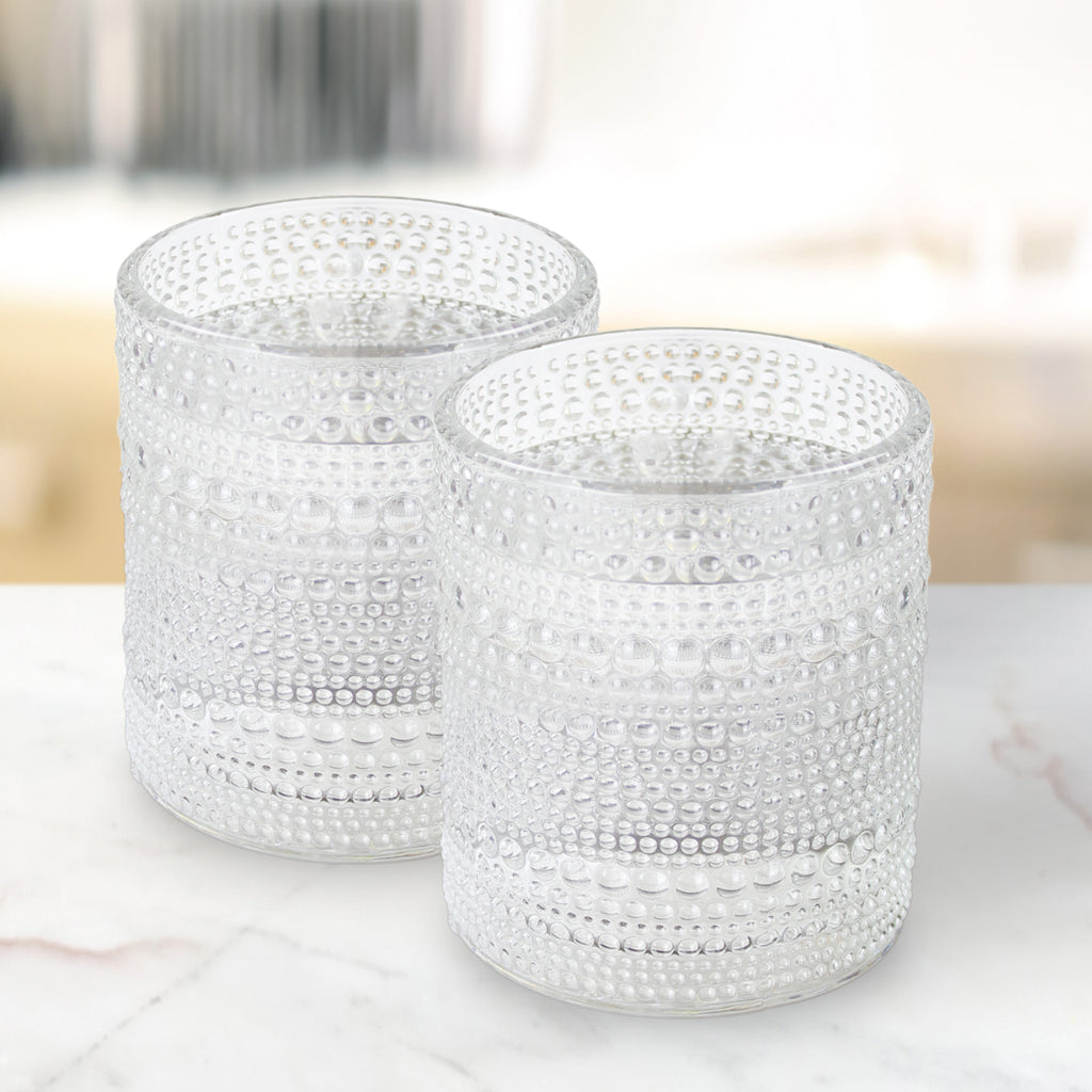 Hobnail Drinking Glasses (12oz, 6pk, Clear) - sh1881dar012ozCl