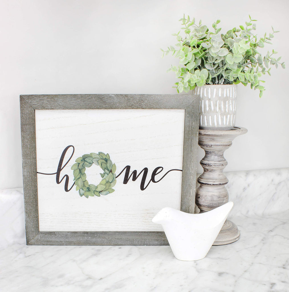 Rustic Home Wreath Sign, 10.5 x 12 Inch (Case of 40) - 40X_SH_1893_CASE