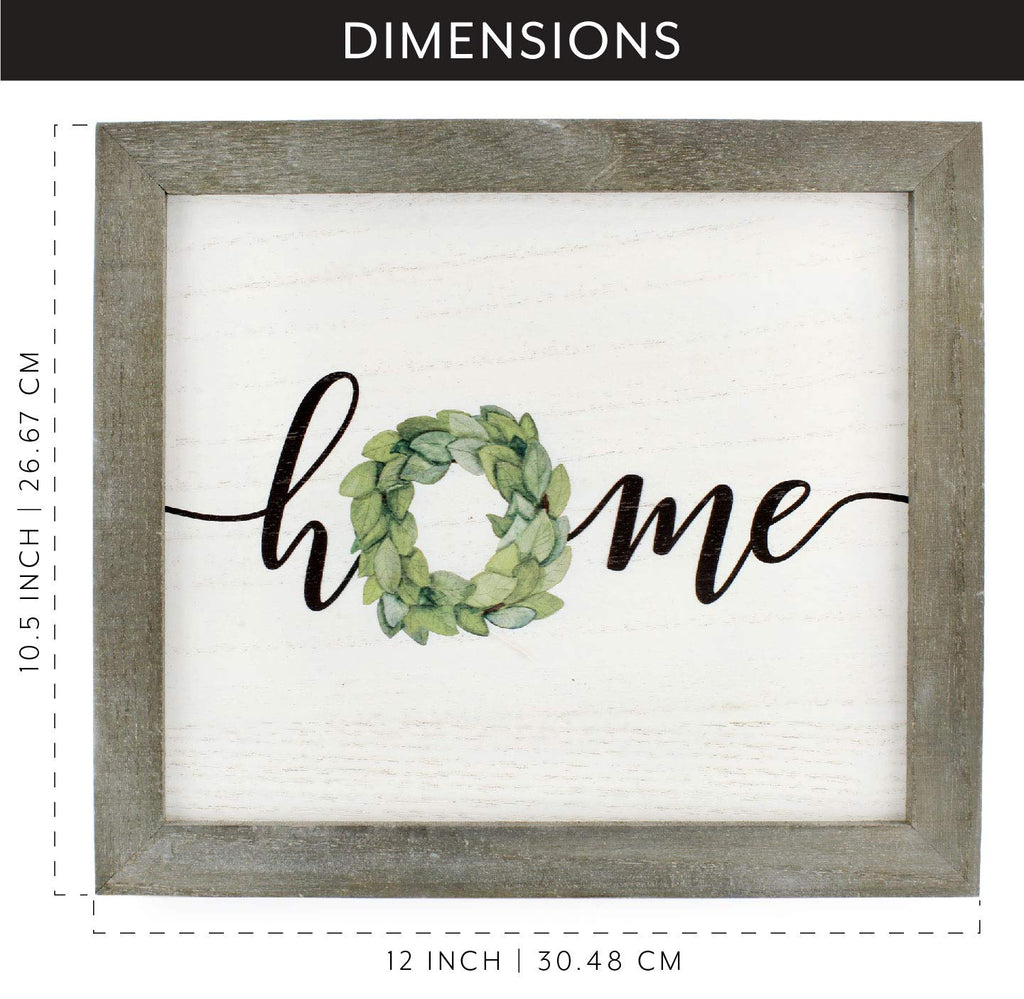 Rustic Home Wreath Sign, 10.5 x 12 Inch (Case of 40) - 40X_SH_1893_CASE