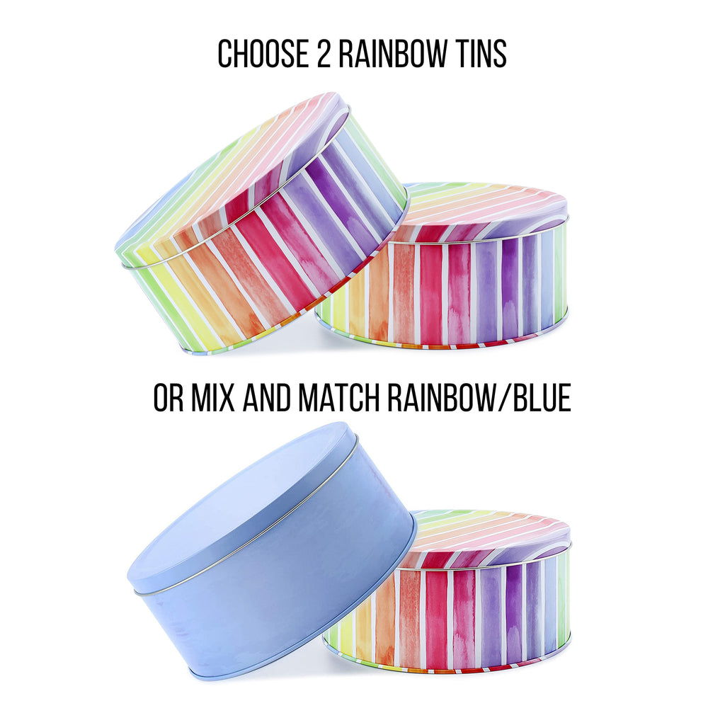 Rainbow Cookie Tins (Case of 24) - SH_1919_CASE
