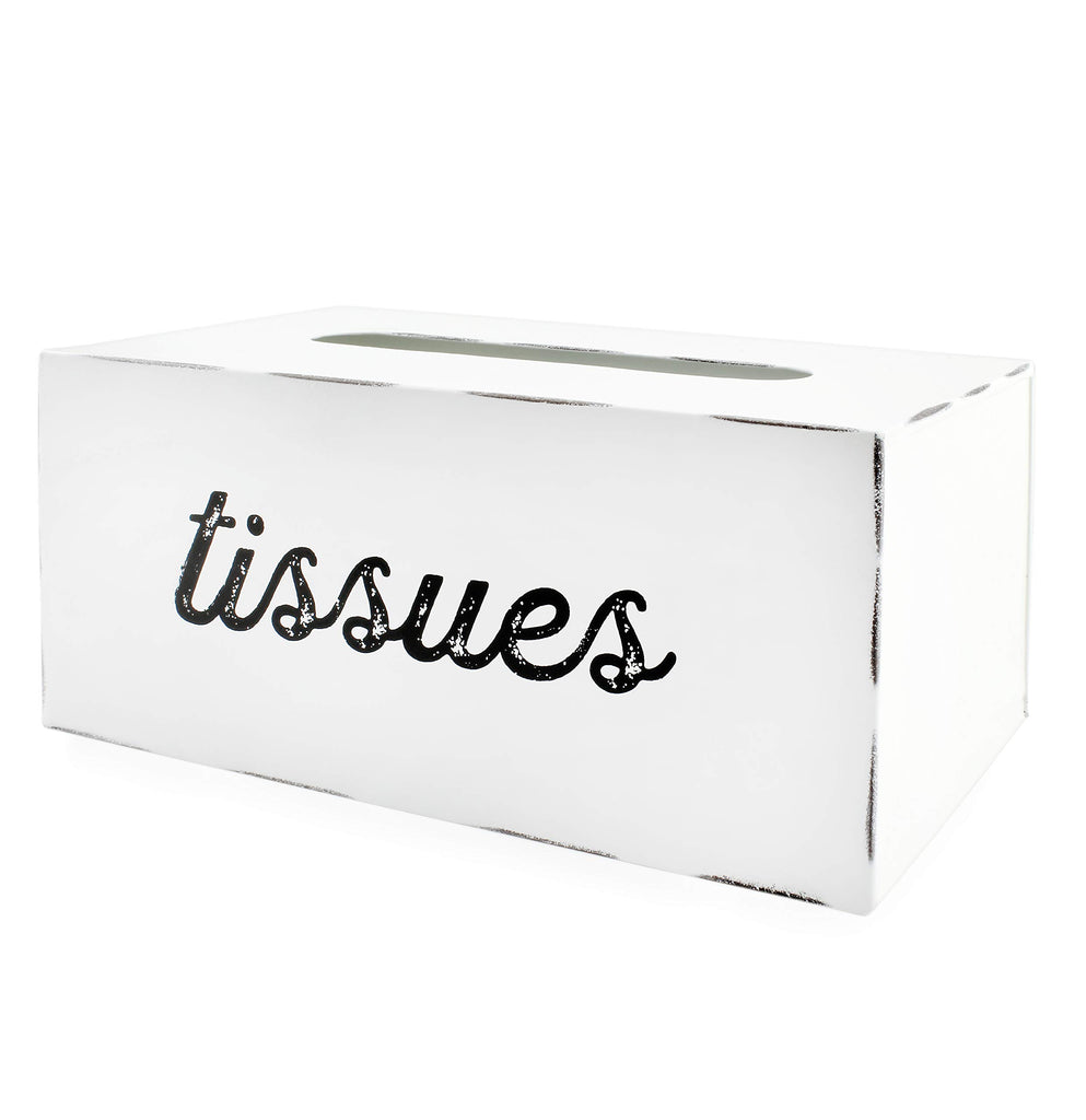 Enamelware Rectangular Tissue Box (White, Case of 24) - 24X_SH_1899_CASE