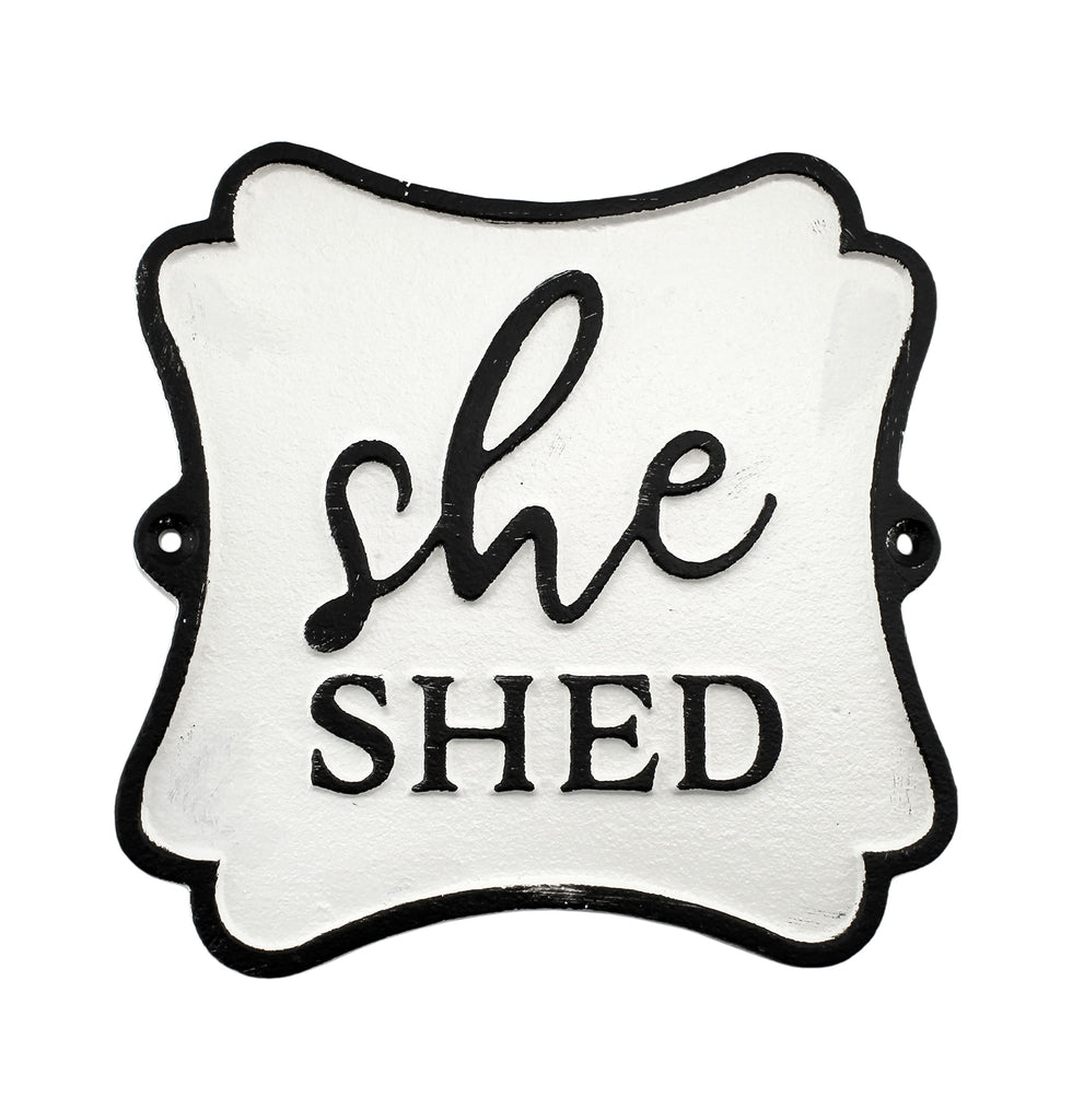 Cast Iron She Shed Sign (Case of 24) - SH_1909_CASE