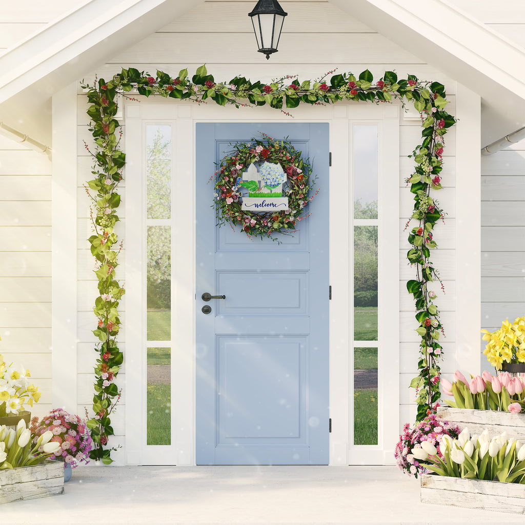 Spring Summer Wood Door Hanger (Case of 20) - 20X_SH_1917_CASE