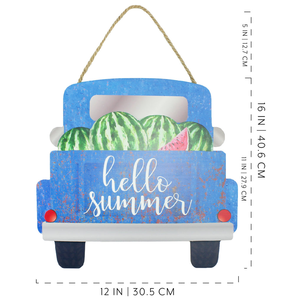 Hello Summer Door Sign, Rustic Farmhouse Sign (Case of 20) - 20X_SH_1942_CASE