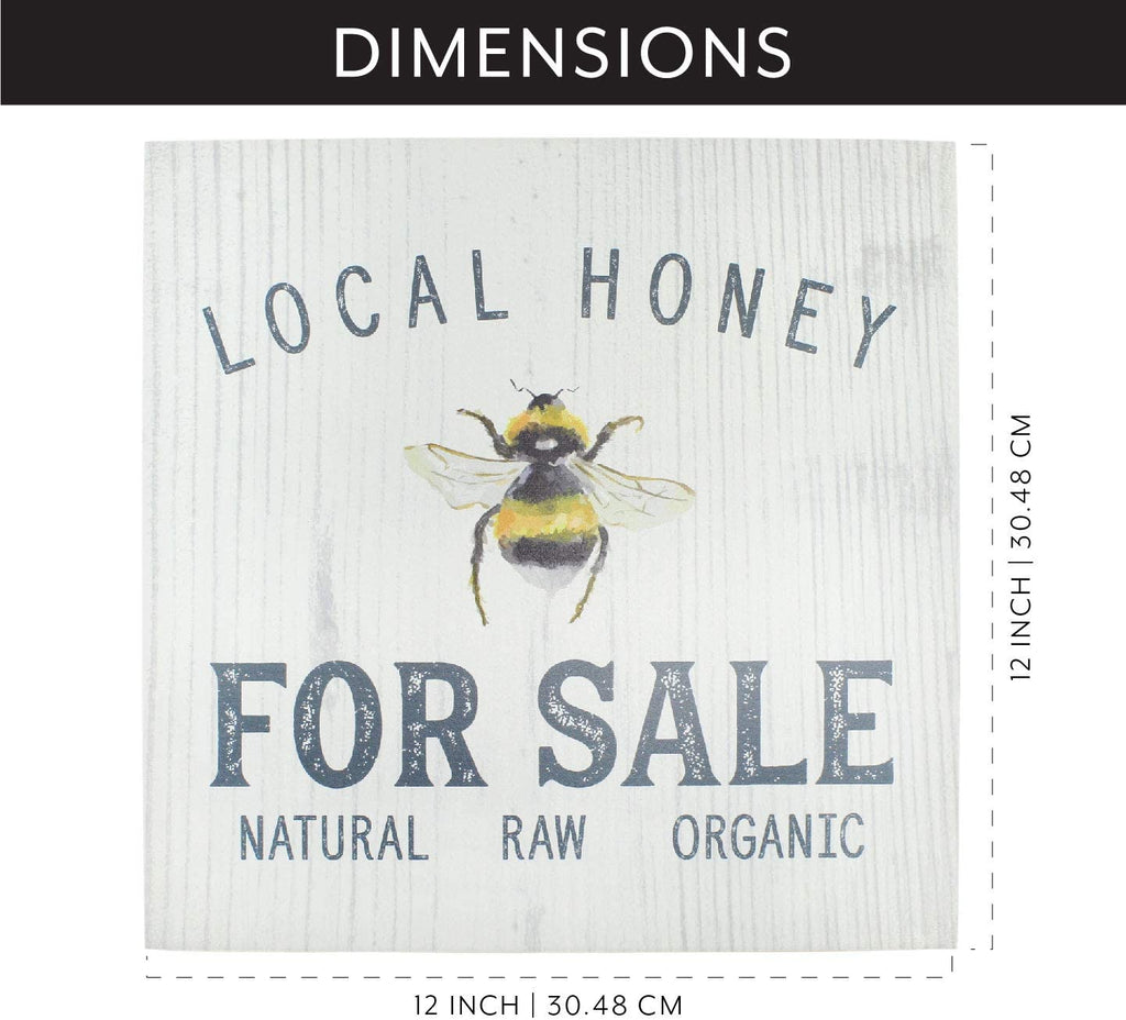 Honey Bee Rustic Sign: Honey for Sale - sh1946ah1HONEY
