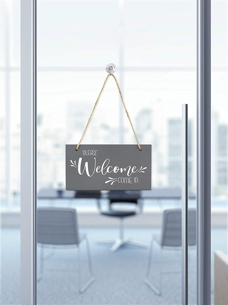 Meeting in Progress / Do Not Disturb Wood Sign (Gray, Case of 40) - 40X_SH_1941_CASE