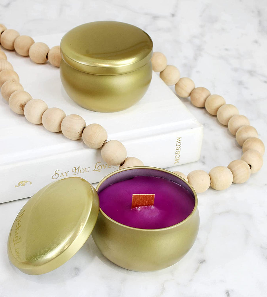 Metallic Gold Candle Tins (12-Pack) - sh1921dar0Gold
