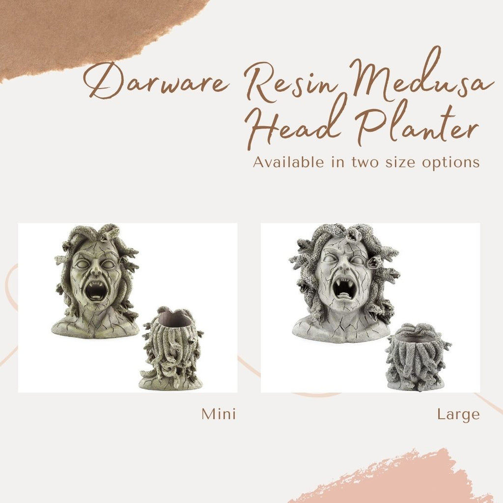 Large Resin Medusa Head Planter (Case of 2) - 2X_SH_1945_CASE