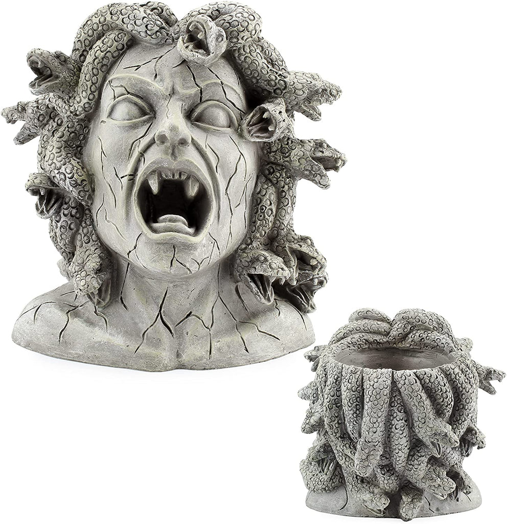 Large Resin Medusa Head Planter (Case of 2) - 2X_SH_1945_CASE