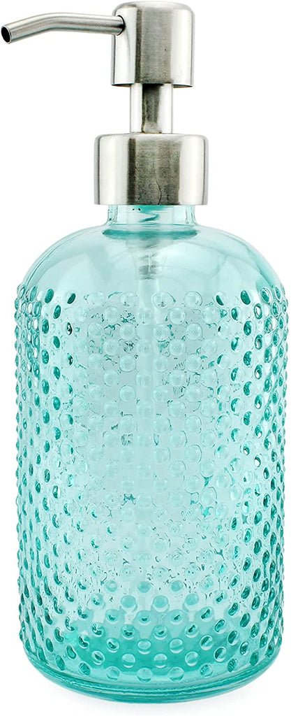 Hobnail Glass Soap Dispenser (Green, 3-Pack) - sh1956ah1Grn