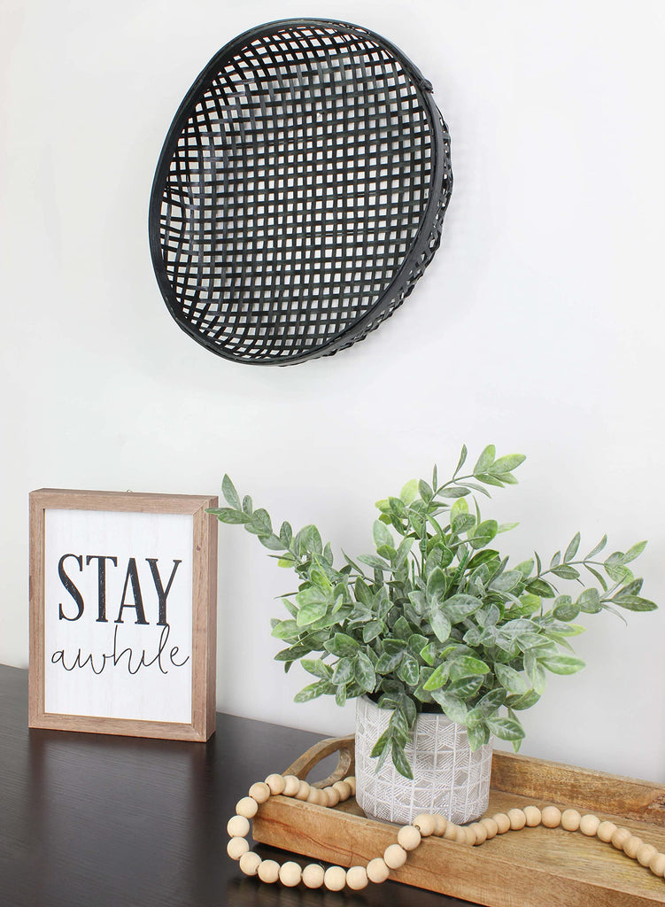 Black Boho Wall Baskets (Case of 6 Baskets) - 3X_SH_1966_CASE