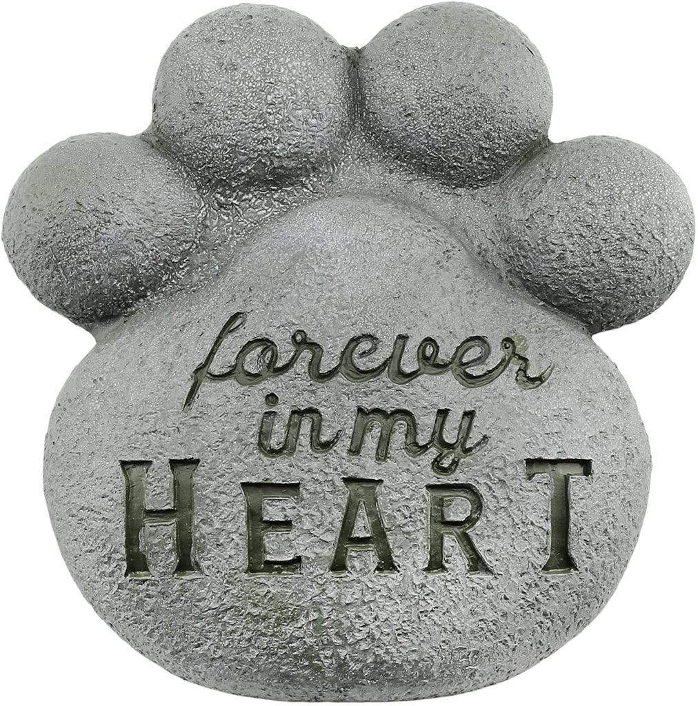 Dog Pawprint Memorial Stone - sh1963ah1PAW