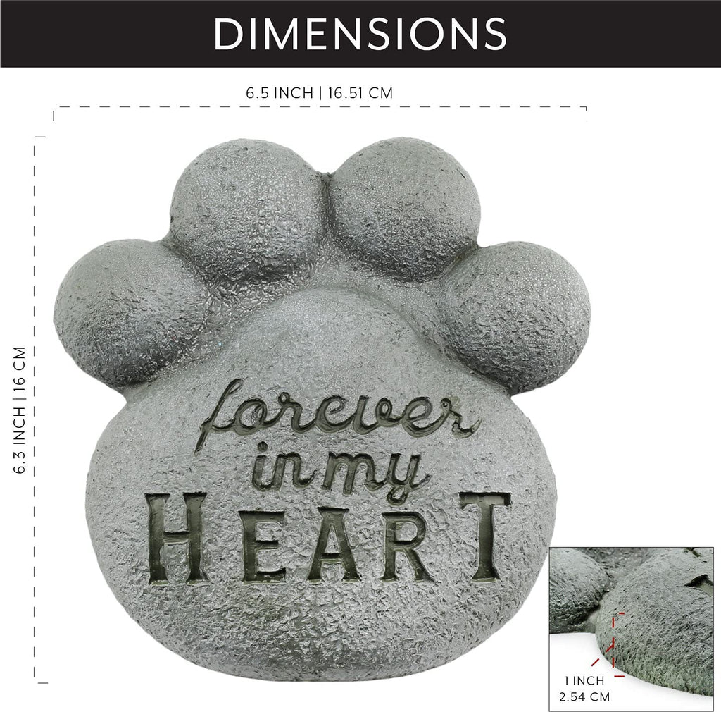 Dog Pawprint Memorial Stone (Case of 20) - 20X_SH_1963_CASE