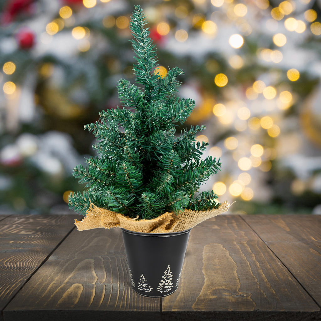Mini Christmas Tree Buckets (2-Pack, Black) - sh1974ah1Blck