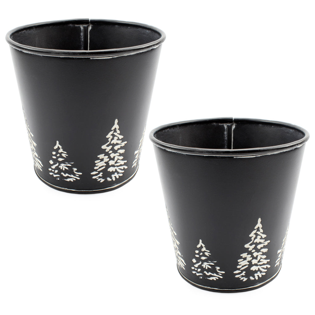 Mini Christmas Tree Buckets (Black, Case of 50) - 25X_SH_1974_CASE