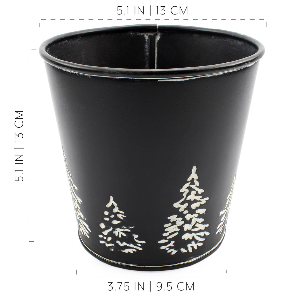 Mini Christmas Tree Buckets (2-Pack, Black) - sh1974ah1Blck