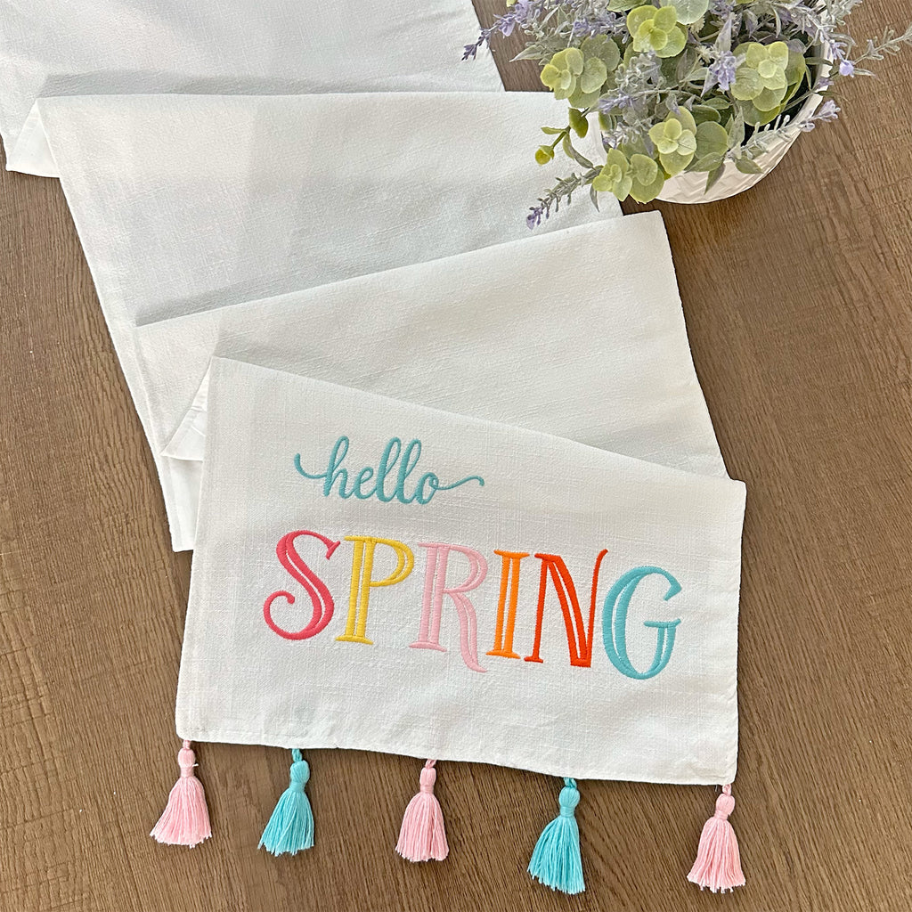 Spring Table Runner, Hello Spring Easter - sh1877Dcr0Runner