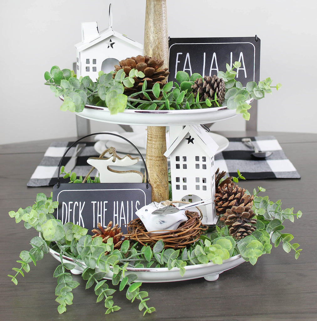 Rustic White Tiered Stand (3-Tier Tray, White, Case of 8) - SH_1972_CASE