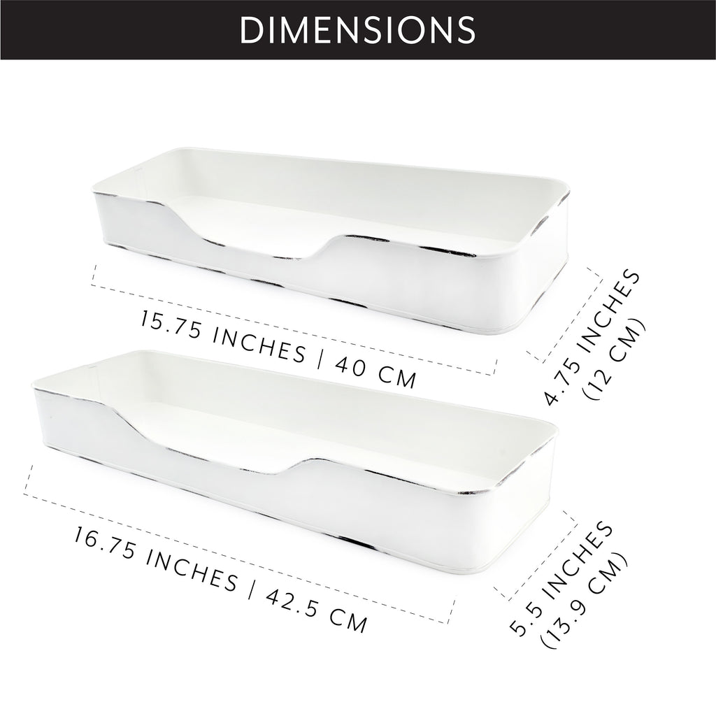 Enamel Tray Shelves (Case of 6 Sets) - 6X_SH_1973_CASE