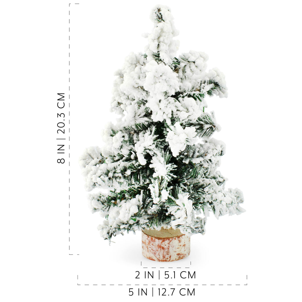 Mini Christmas Trees (8-Inch, Flocked, Case of 84) - SH_1998_CASE