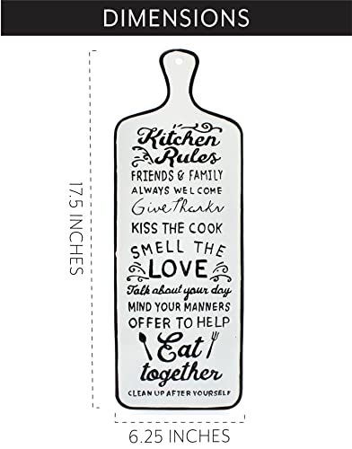 Kitchen Rules Rustic Metal Sign (Case of 30) - SH_1985_CASE