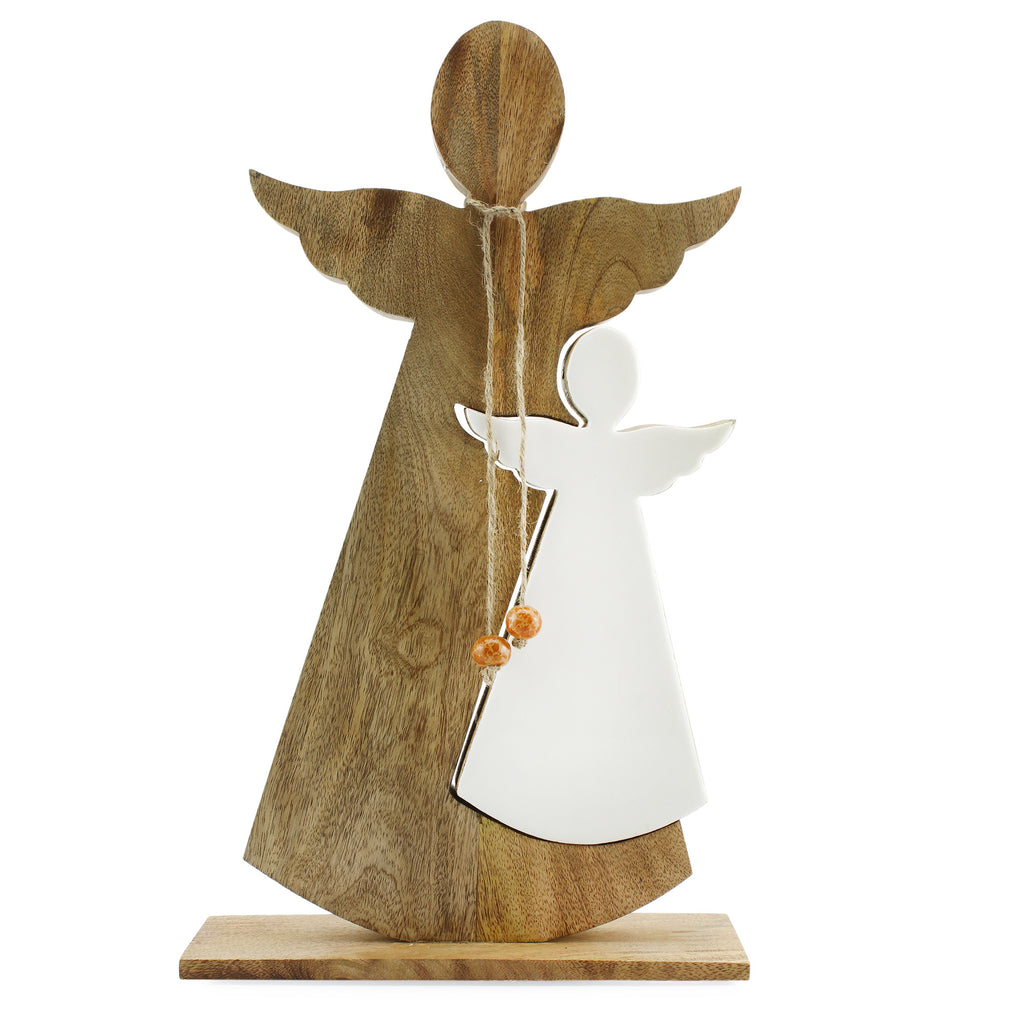 Wood Enamel Nesting Angel Statue (Case of 12) - 12X_SH_2041_CASE