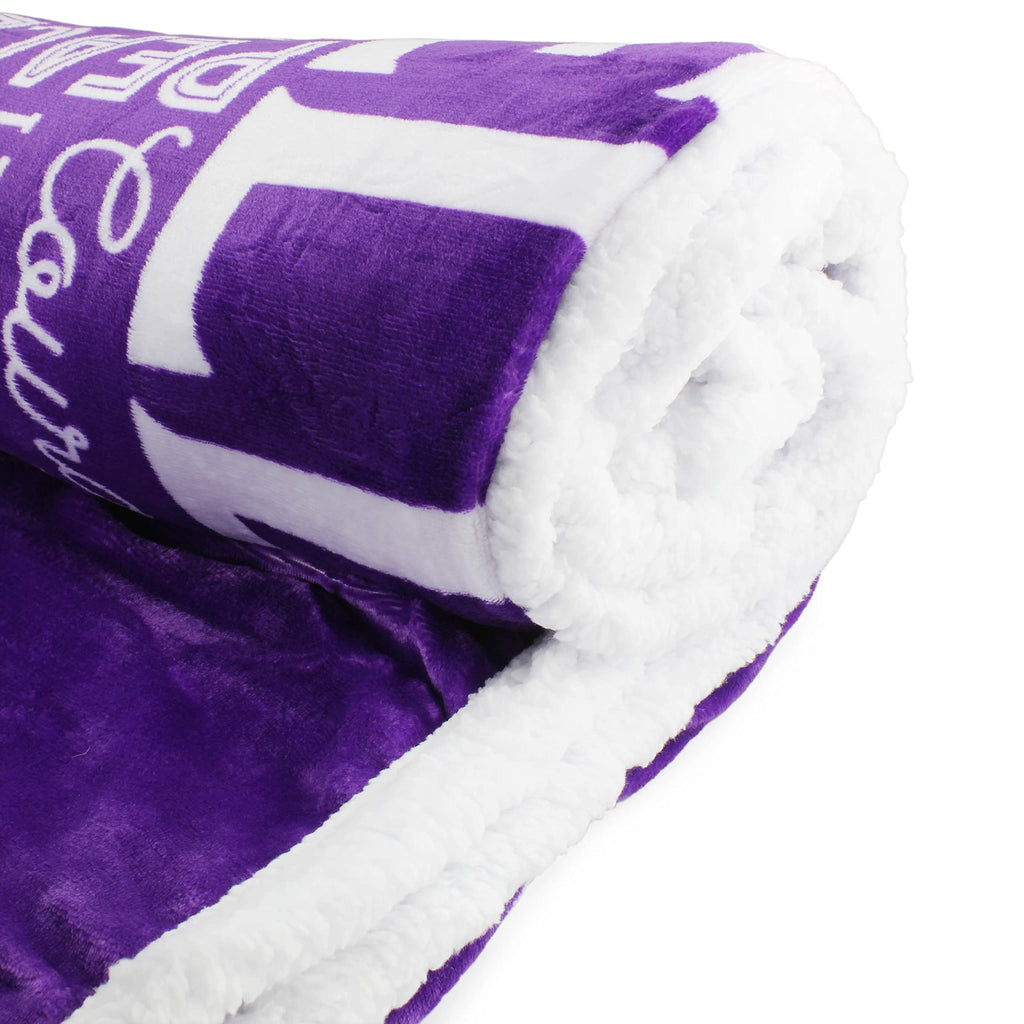 Healing Thoughts Throw Blanket (Purple) - sh2048Dcr0Throw