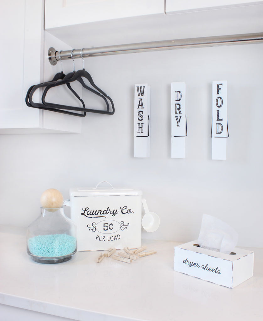 Laundry Room Clothespins Wall Art (Case of 4) - 4X_SH_2042_CASE